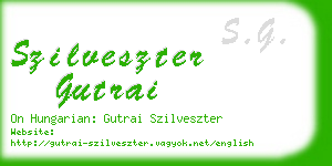 szilveszter gutrai business card